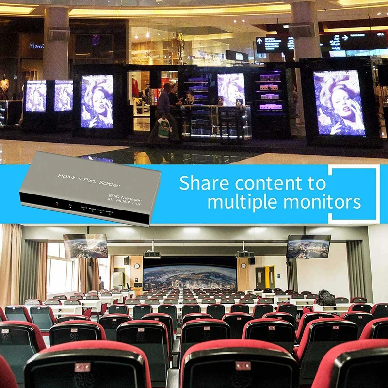 

4K HDMI 1 4 HDMI 3D 1080P EDID HDCP PS4, PS3,Blu-Ray , DVD, HDTV ( EU)