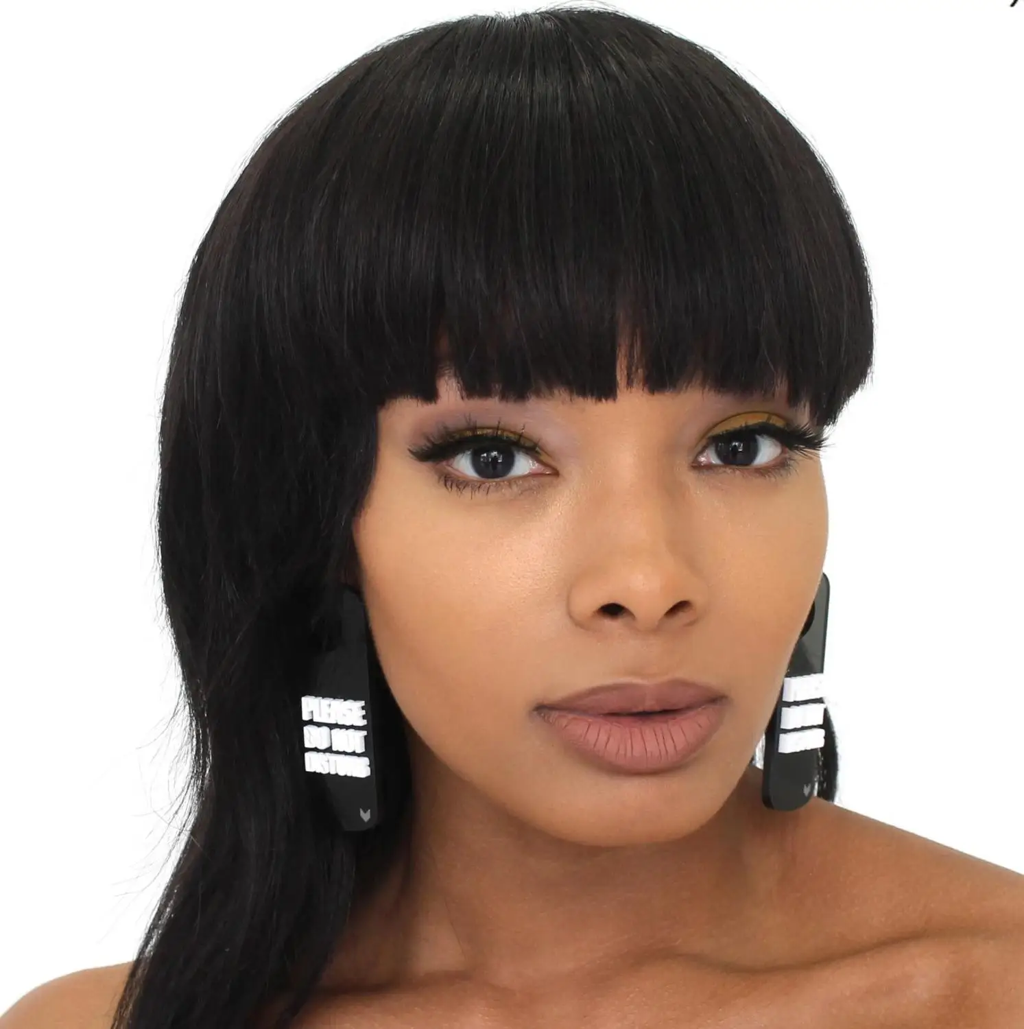 Новое поступление забавные простые дизайнерские черные акриловые