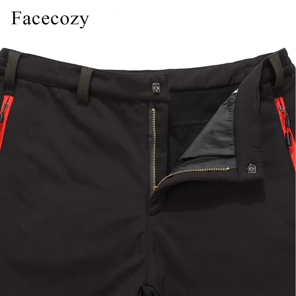 Facecozy, мужские флисовые треккинговые походные брюки, зимние уличные водонепроницаемые флисовые походные мужские спортивные брюки для охоты и рыбалки