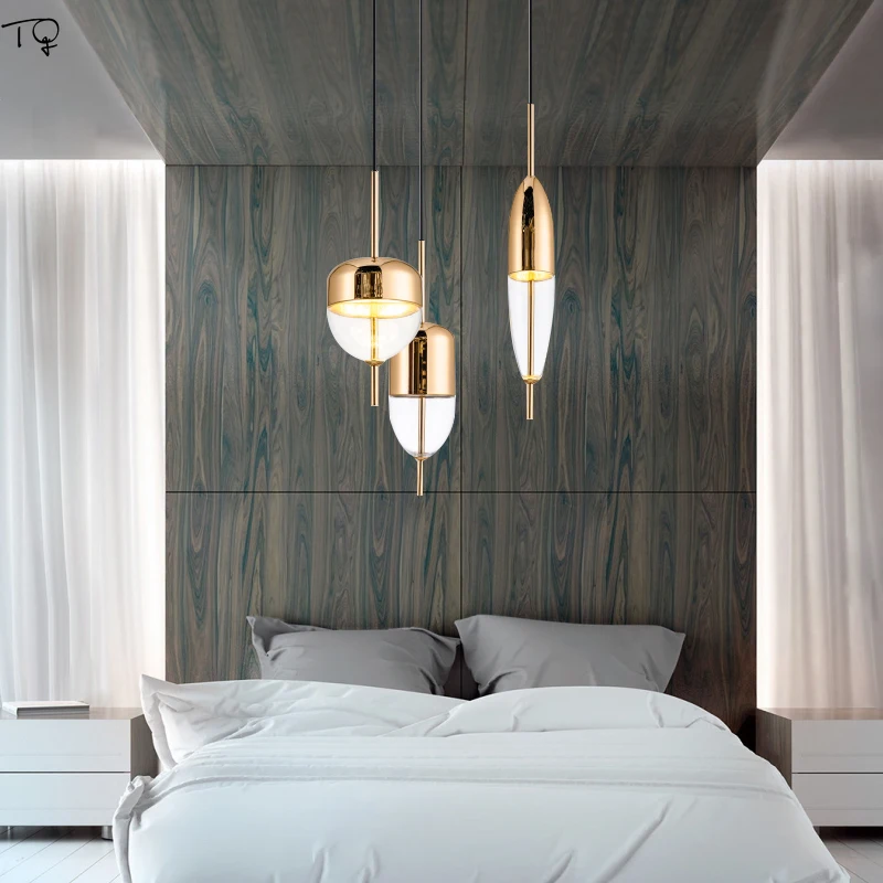 

Nordic Modern Minimalist Colorful Water-drop Pendant lights Led Gold Blue Designer Dining Room Restaurant Hall Bedroom Kitchen