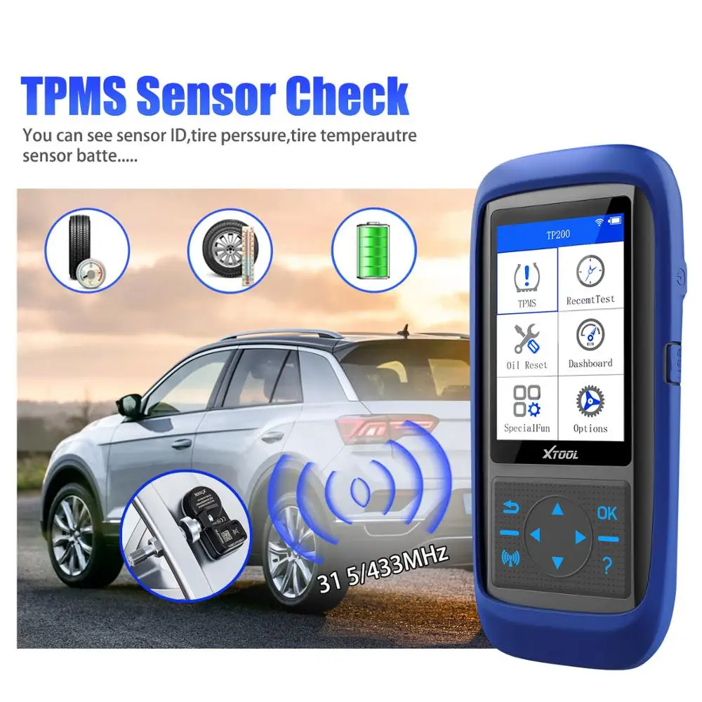 Система контроля давления в шинах XTOOL TP150 OBD2 диагностический сканер TPMS программа
