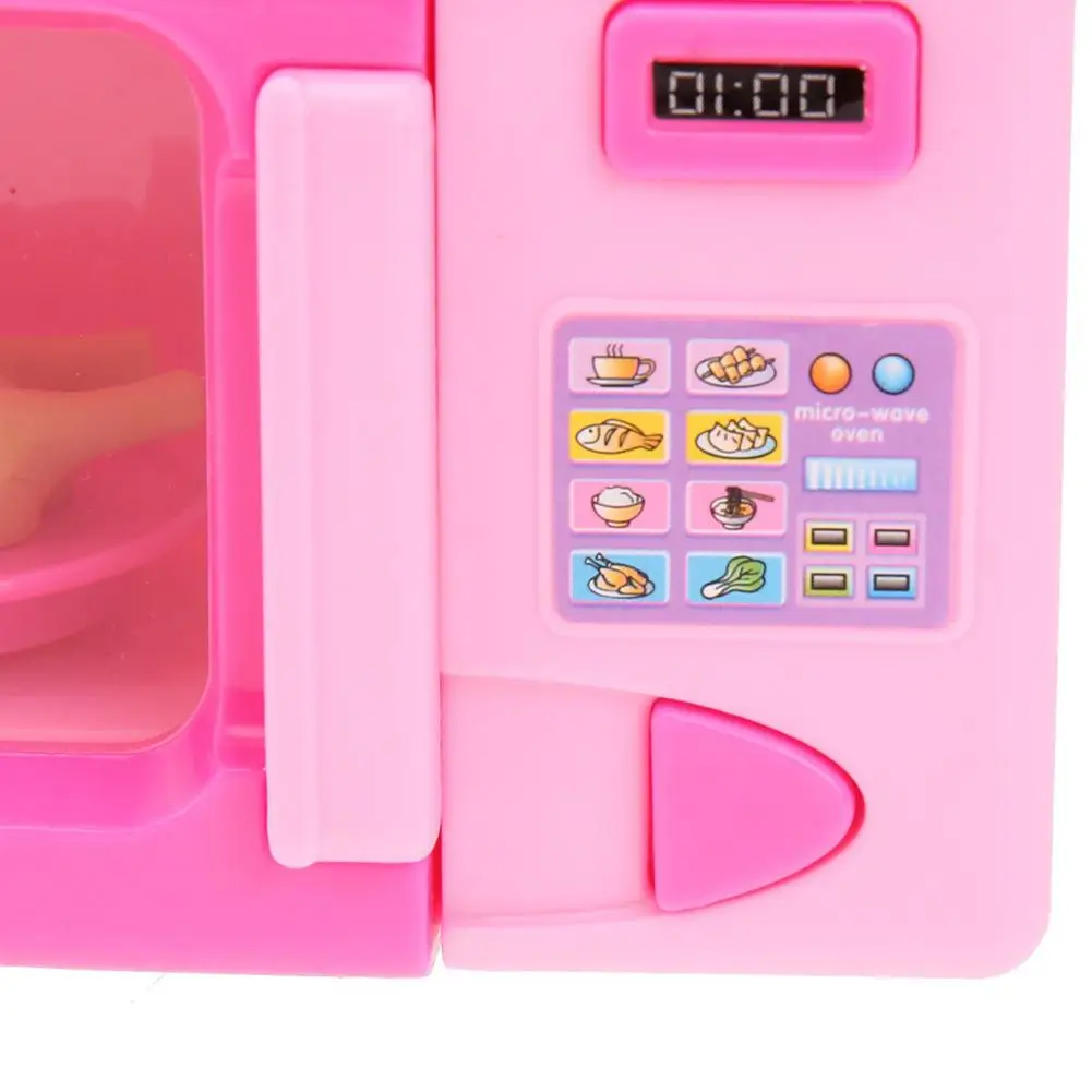 

Portable Simulation Microwave Toy Kids Children Electric Food Boy Girl Gift Pretend Play Game Props Kid Toys