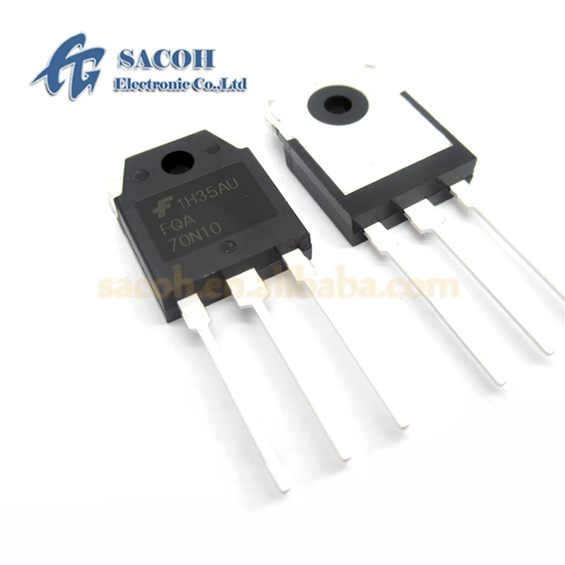 

10Pcs FQA70N10 or SSH70N10A or FQA70N15 or FQA70N08 TO-3P 70A 100V Low Voltage Power MOSFET