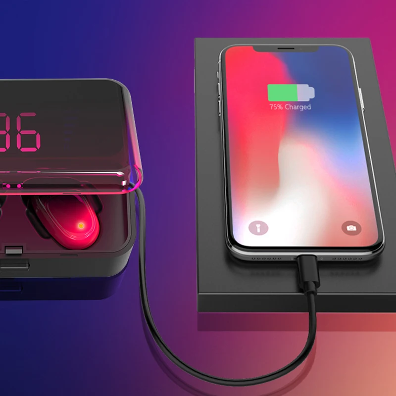 ES01 TWS наушники вкладыши с нажимным управлением настоящие беспроводные IPX5