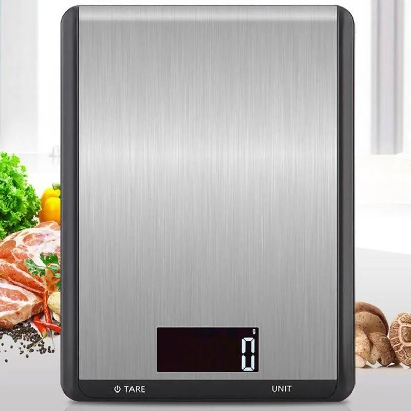 

10kg Digital Kitchen Food Scale Electronic Balance Steel Multifunction Measuring Weight Tool LCD Electronic Gram Scale