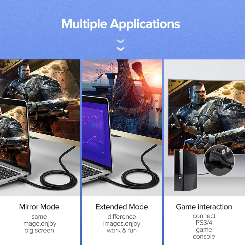Кабель HDMI 4K 60Hz 2 0 Vesion шнур для PS4 Apple TV 3D сплиттер переключатель коробка удлинитель