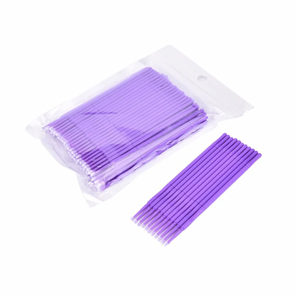 Щёточки для наращивания ресниц MicroBrush одноразовые щёточки щётки коррекции Micro Brush