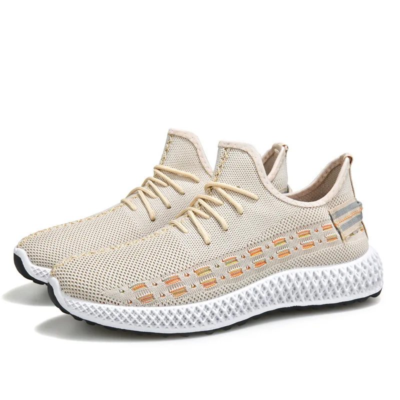 Кроссовки мужские сетчатые на шнуровке Повседневная Удобная дышащая легкая