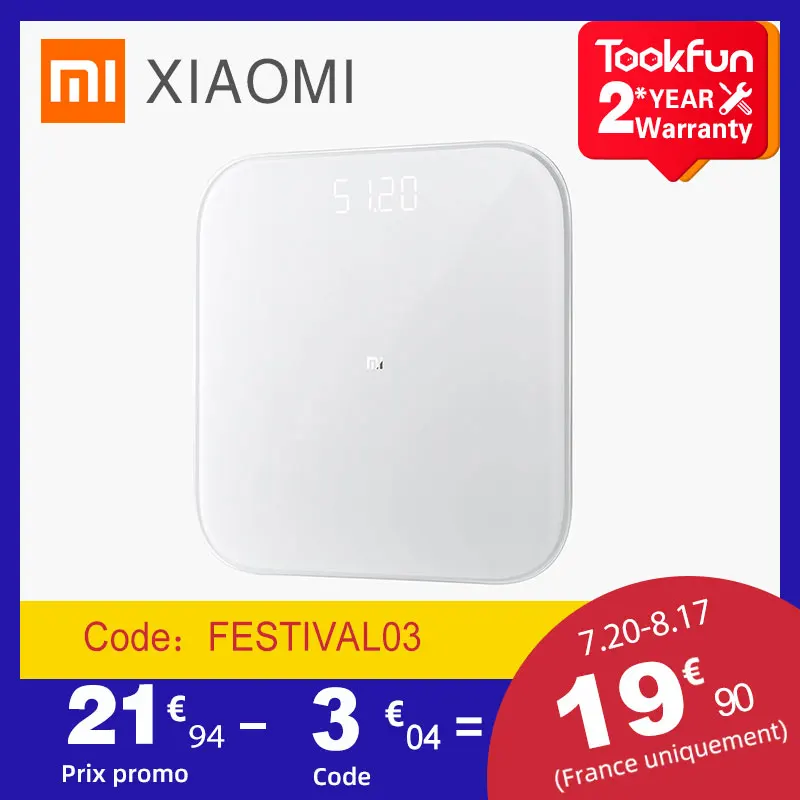 Оригинальные умные весы XIAOMI Mi, Электронные напольные весы для ванной, цифровые весы до 150 кг с приложением Bluetooth Mifit