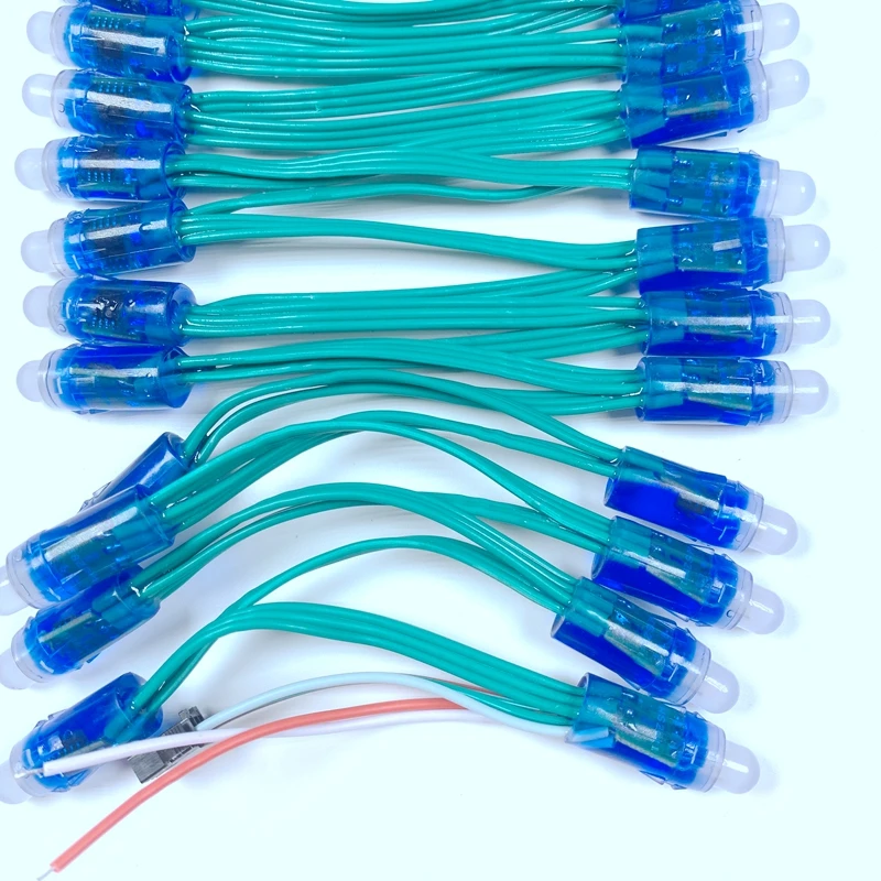 500 шт./лот DC5V 12 мм адресуемый WS2811 RGB светодиодный пиксельный модуль водонепроницаемый IP68 полноцветный адресуемый узел светильник
