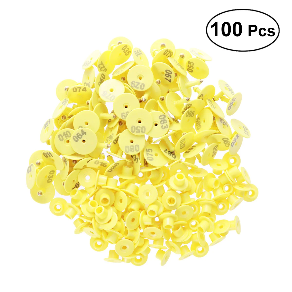

100 шт., бирки для домашних животных, 1-100
