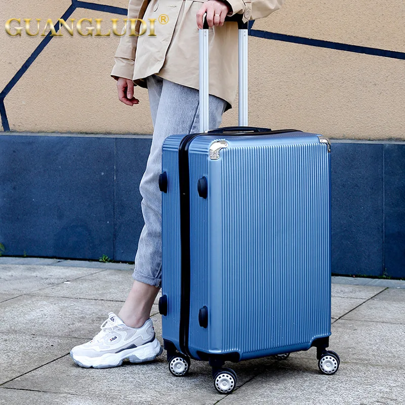 Чемодан на колесиках пароль для деловых поездок багаж женщин и мужчин mala de viagem |