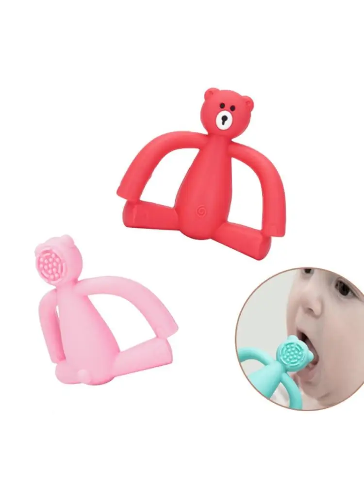 Фото Детский силиконовый Прорезыватель для зубов в форме медведя Мать и ребенок Детский силиконовый Прорезыватель для зубов в форме медведя Мать и ребенок