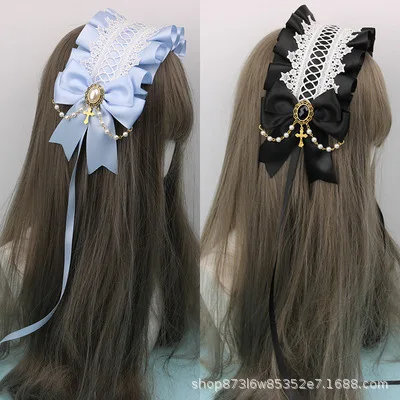Лолита повязка на голову Готическая Diablo серии убить крест ручка в форме ангела