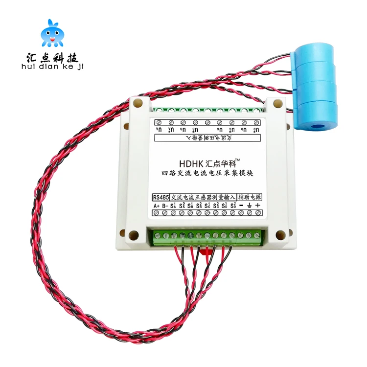 

4-way AC Current and Voltage Frequency Acquisition and Measurement Transmitter Sensor RS485 Module