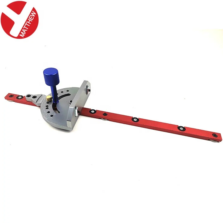 

Деревообрабатывающий фрезерный стол, пила, направляющая для резки, алюминиевый угловой датчик с скользящей штангой