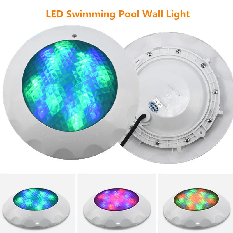 

54W ABS Underwater Led Lights for Ponds Led Submersible Pool Decoration Lamps RGB Waterproof Led Light Low Voltage 12v Pond Lamp