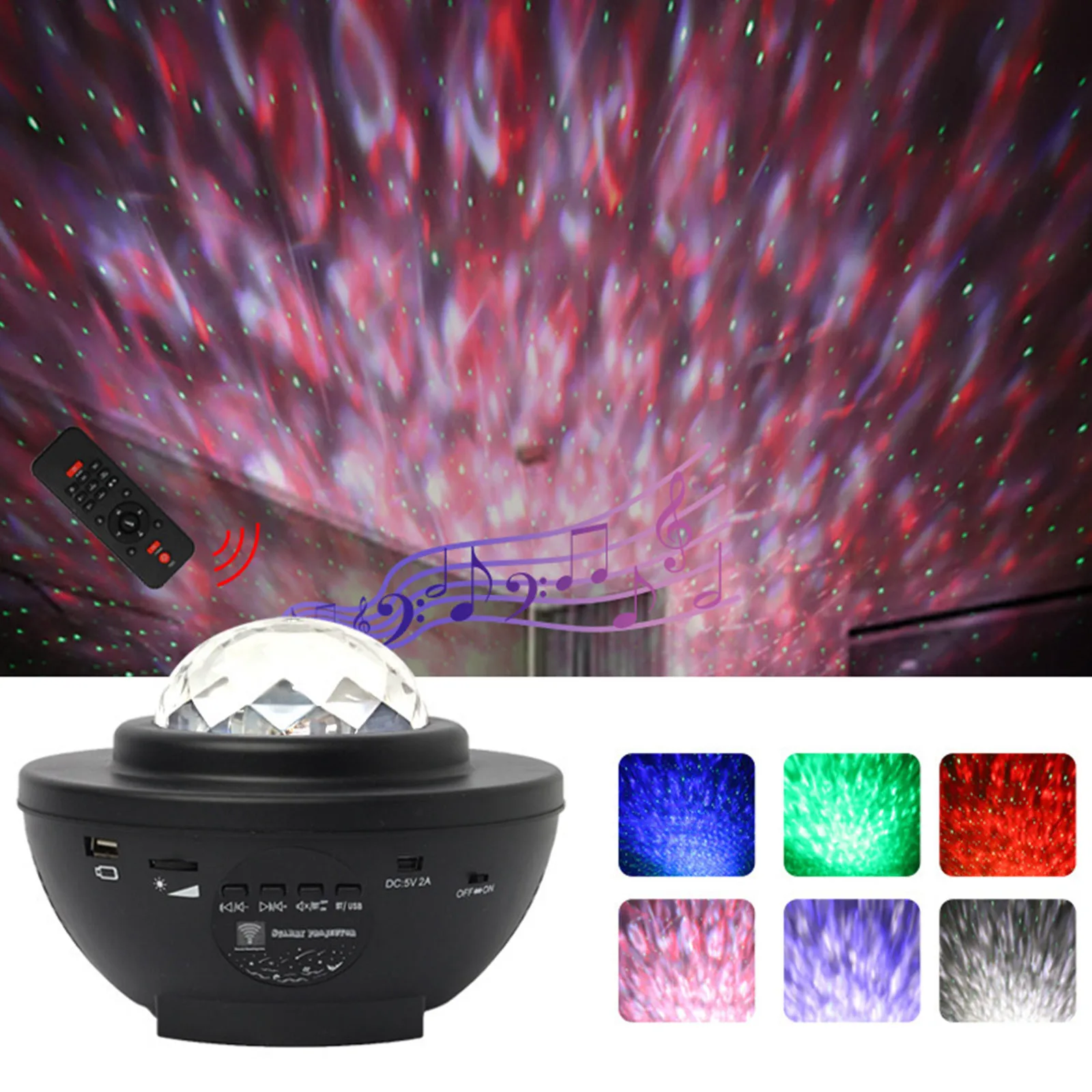 

1/2PCS Starry Sky Galaxy Projector Led Night Light Decoration Bedroom Lamp Gifts Lights with Usb and Bluetooth Connectivity