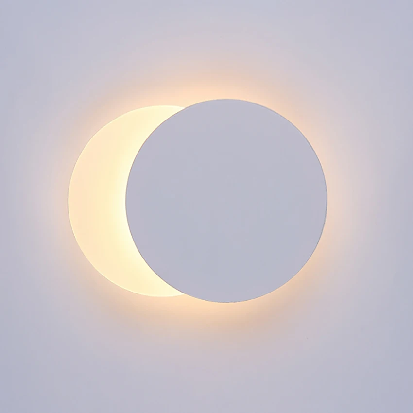

Lunar Eclipse Wall Lamp Bedroom Bedside Lamp Nordic Aisle Stairwell Lamp Living room Wall Light Background Wall Sconce CY02