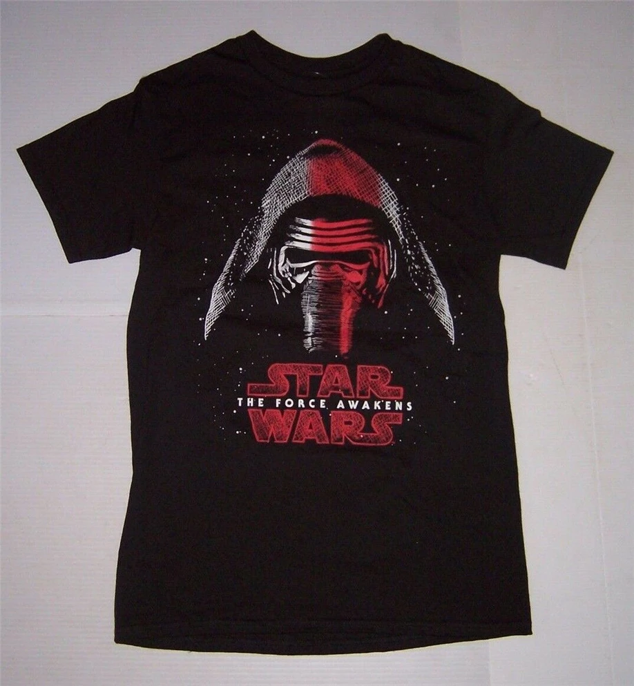 Звездные войны Пробуждение силы ситх Кайло Рен Мужская черная футболка