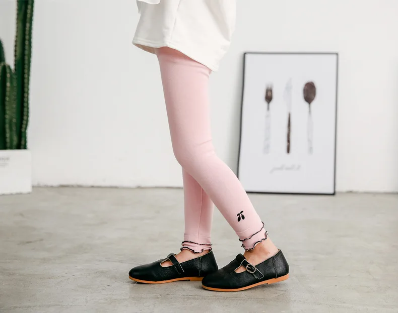 Детские леггинсы хлопковые теплые и удобные осенне-зимние мягкие брюки для