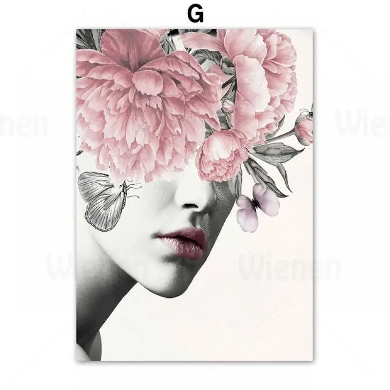 

Nordic Poster HD Prints Wall Art Flower Woman Dance Girl Quotes Canvas Painting Home Decoration Living Room Girl Room Wall Decor