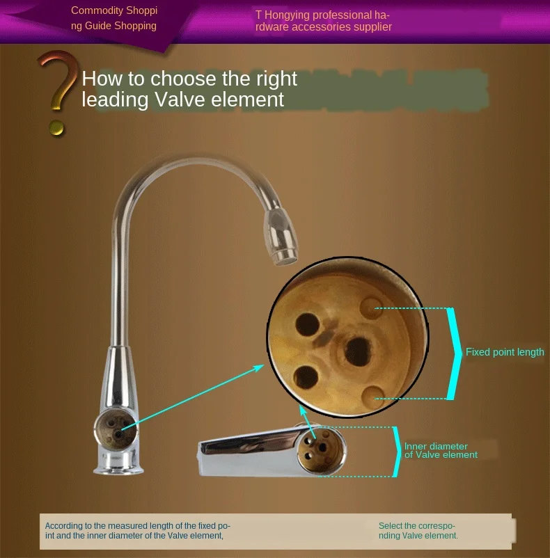 Стеклянный смеситель для раковины 35/40 керамический сердечник клапана