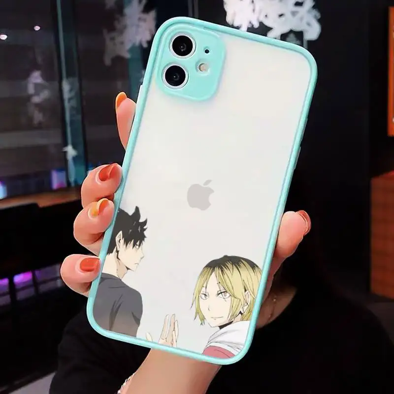 

Anime Kenma Kozume Of Haikyuu Phone Cases Matte Transparent For iPhone 12 Mini 11 Pro XR XS Max 7 8 Plus
