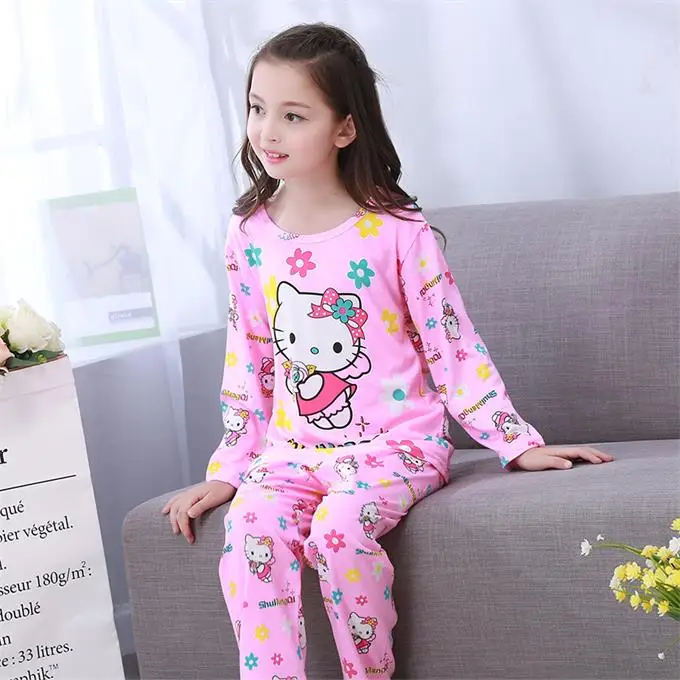 color at picture Новая детская одежда для сна для мальчиков зимние хлопковые комплекты для маленьких девочек Детская домашняя одежда, пижамы для мальчиков, детская одежда для сна, одежда для подростков, uy78 - Цвет: color at picture