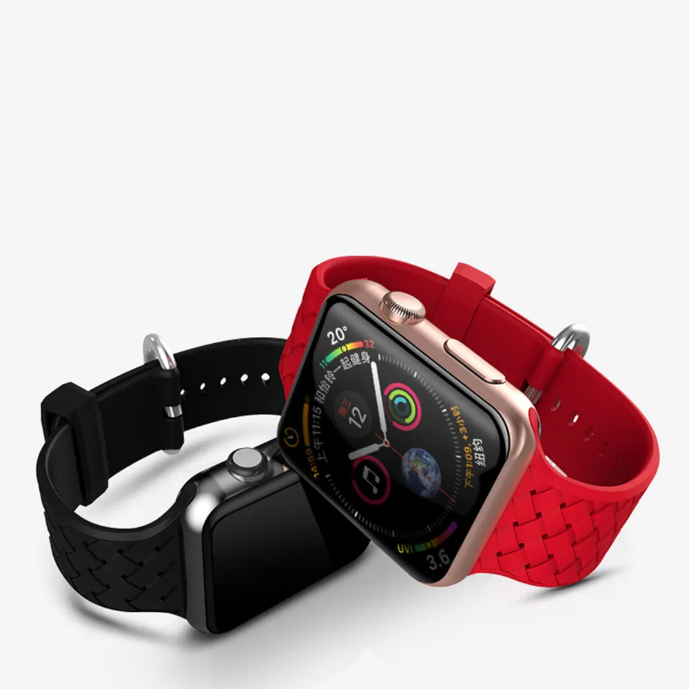 Силиконовый ремешок для apple watch 5 4 3 ремешок 44 мм 40 мм iwatch ремешок 5 42 мм 38 мм браслет pulseira correa ремешок для часов