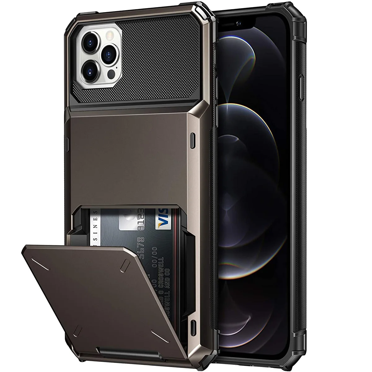 Деловой Чехол-бумажник с кармашками для карт iPhone 13 Pro Max 12 Mini 11 XS X XR SE 2020 чехлы