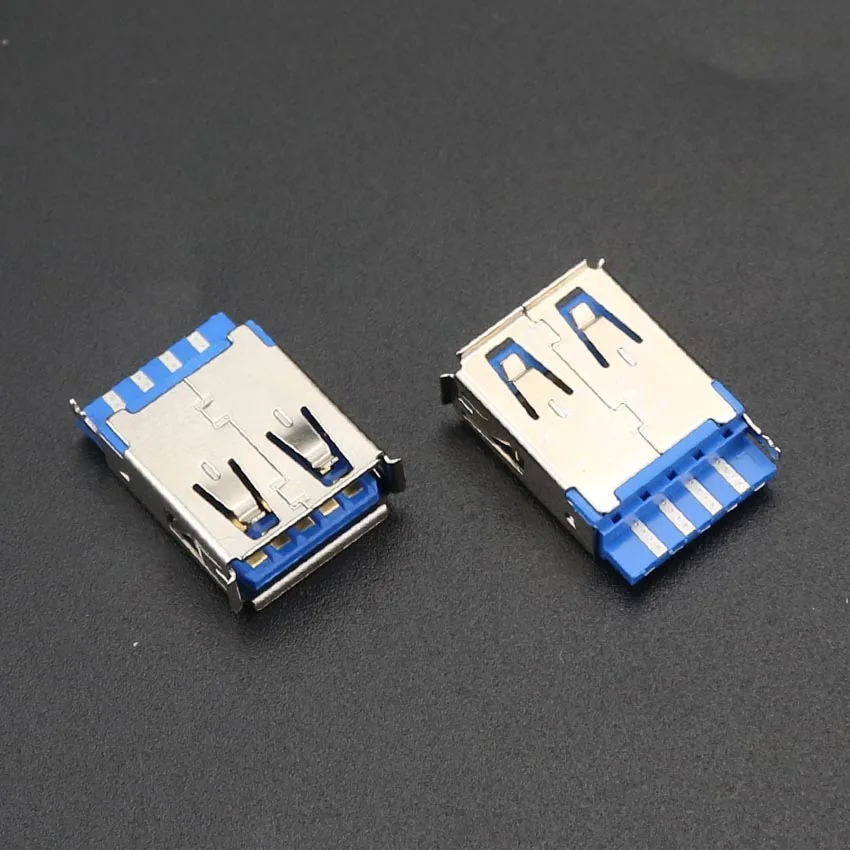 YuXi 10 шт. USB 3 0 гнездовой разъем типа AF короткий проводной терминал порт док станции
