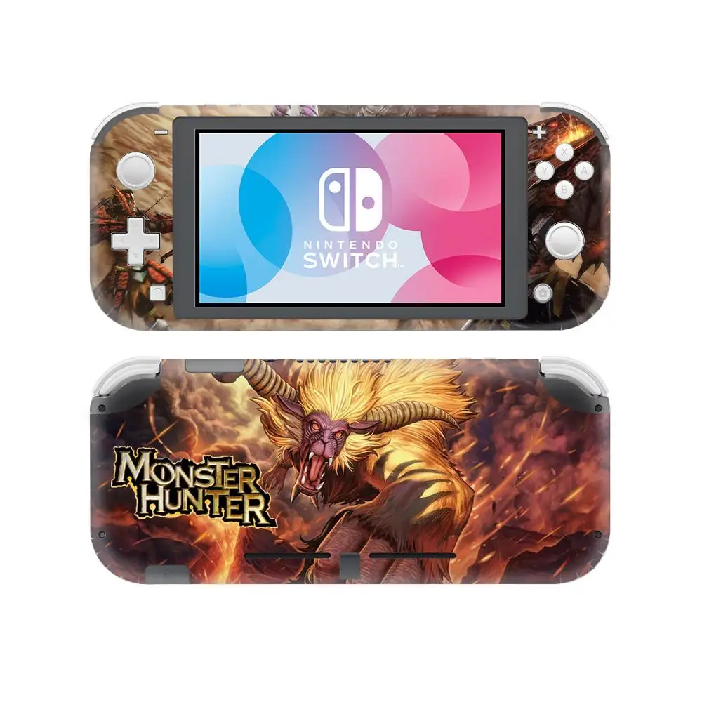 Monster Hunter наклейка на кожу для nintendo Switch Lite консоль и контроллер переключатель Lite Мини-Протектор виниловая наклейка на кожу