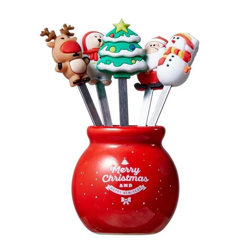 

5 шт., декоративные вилки для овощей