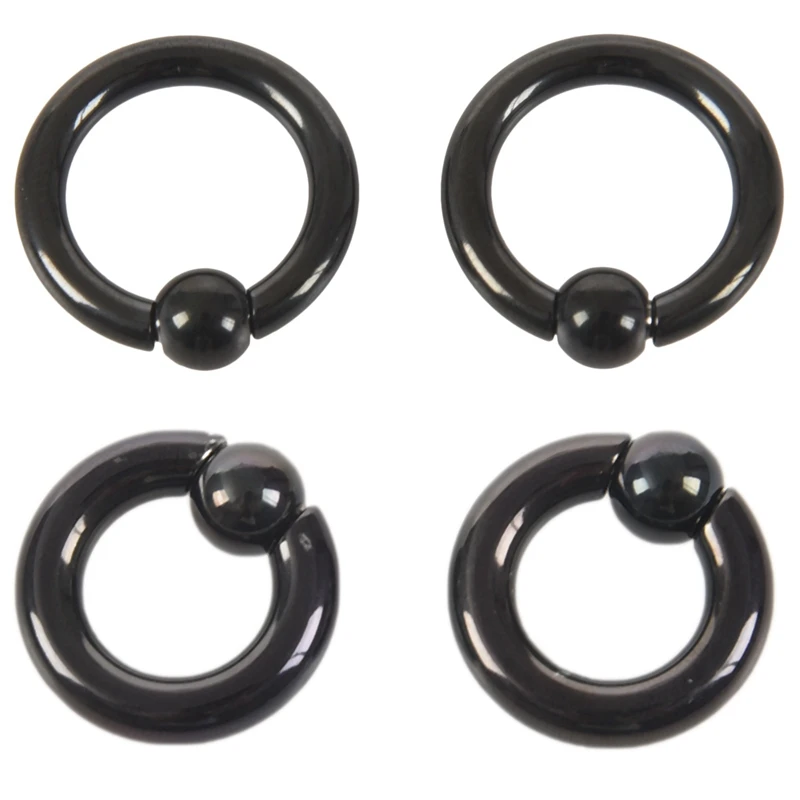 

Серьги-гвоздики из черной стали Eazy, 2 пары, 4 х12 мм и 6 х16 мм