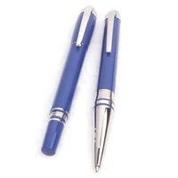 luxury metal blue diamond rollerball pen ballpoint fountain pens kawaii stationery canetas