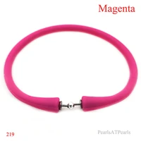 wholesale 6 5 inches magenta rubber silicone wristband for custom bracelet