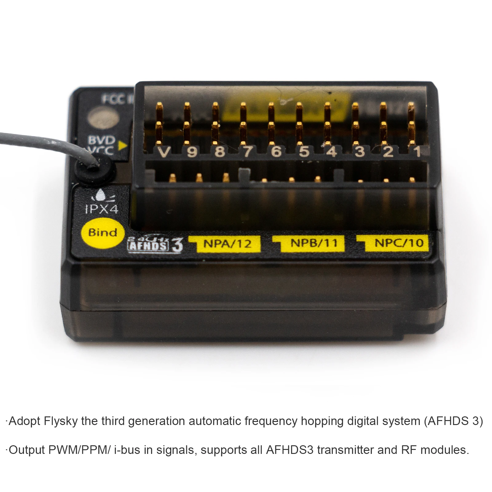 Приемник FLYSKY FGr12B 2 4 ГГц 12 каналов PWM PPM Ibus для радиочастотных передатчиков AFHDS3