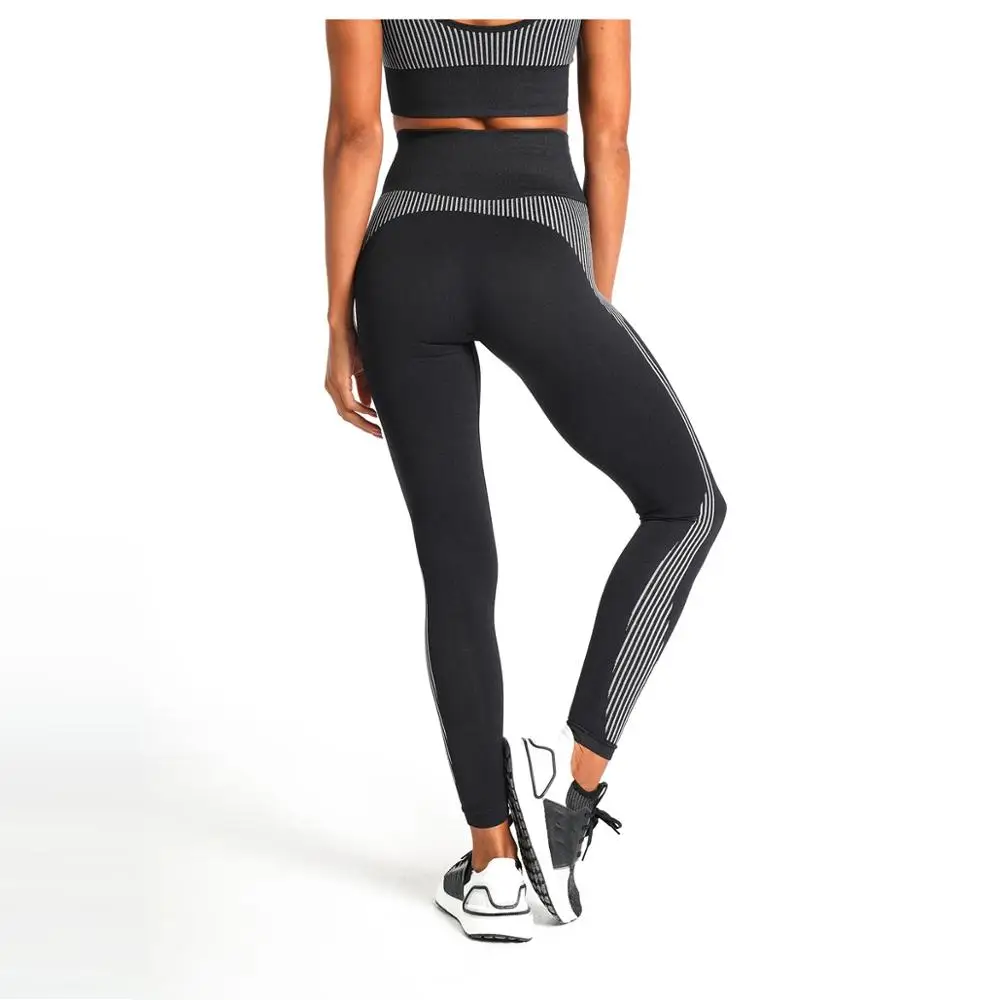 Женский бесшовный спортивный костюм для йоги комплект из 2 предметов облегающий