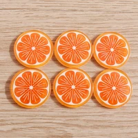 10pcs 2121mm resin fruit orange cabochons flatback scrapbook crafts for jewelry making diy handmade hairpin brooch accessories