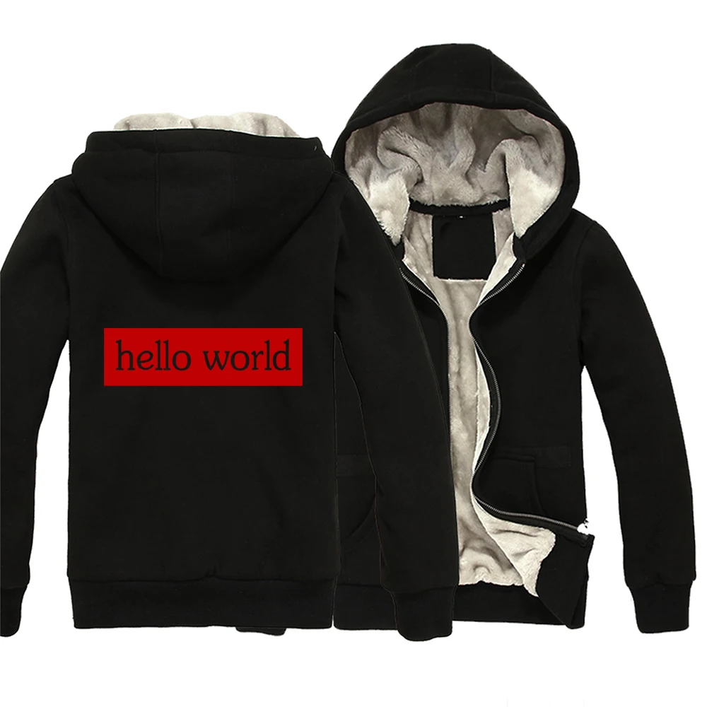 Hello World спортивный костюм Geek C Программы Std имен код + женские парки и пальто для