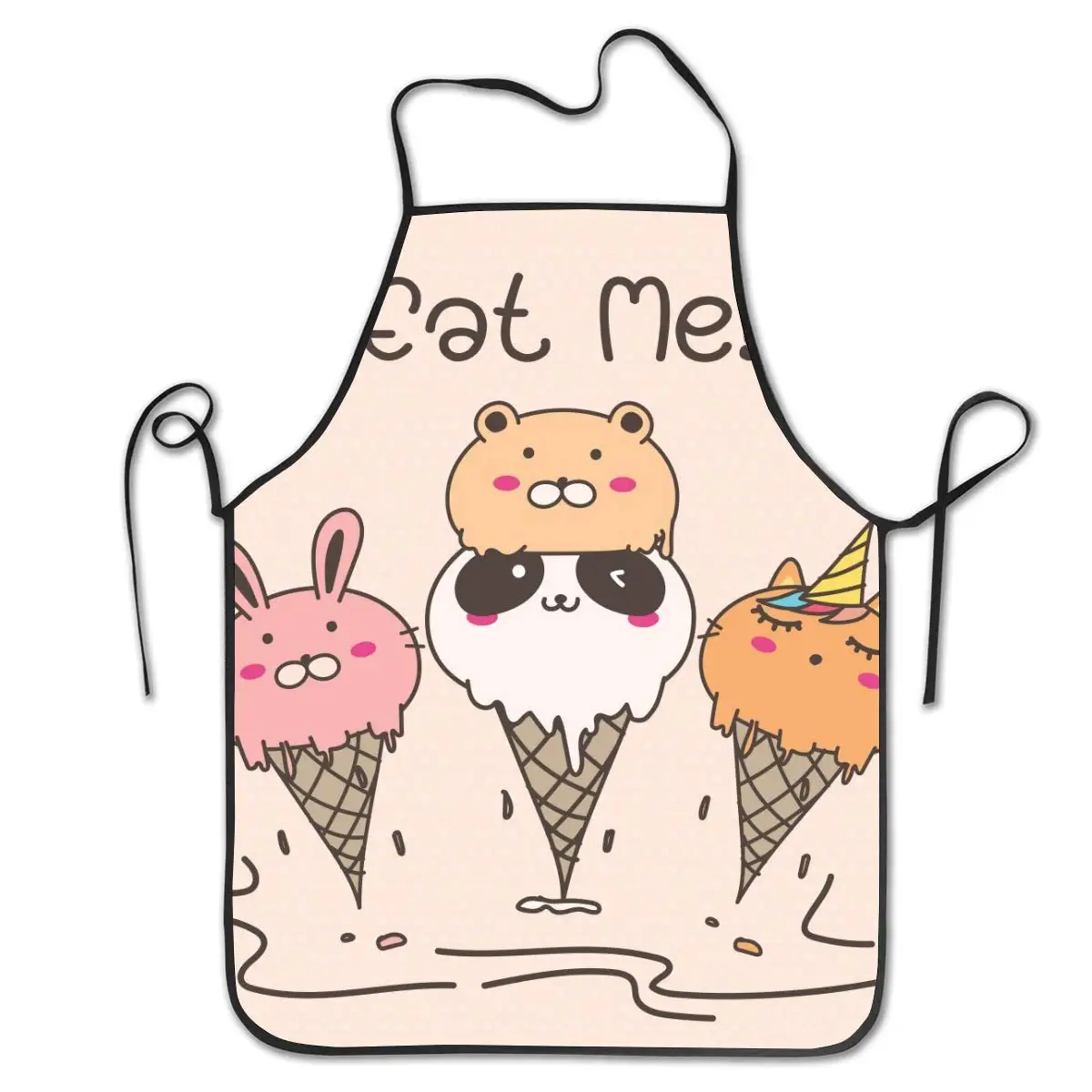 

Cute Animal Ice Cream Cooking Kitchen Baking Gardening Haircut Cute Apron Funny Bib Aprons for Women Men Chef