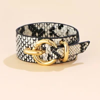 punk snake leopard leather bracelets for women fashion bracelets bangles elegant charm wide wrap bracelet jewelry