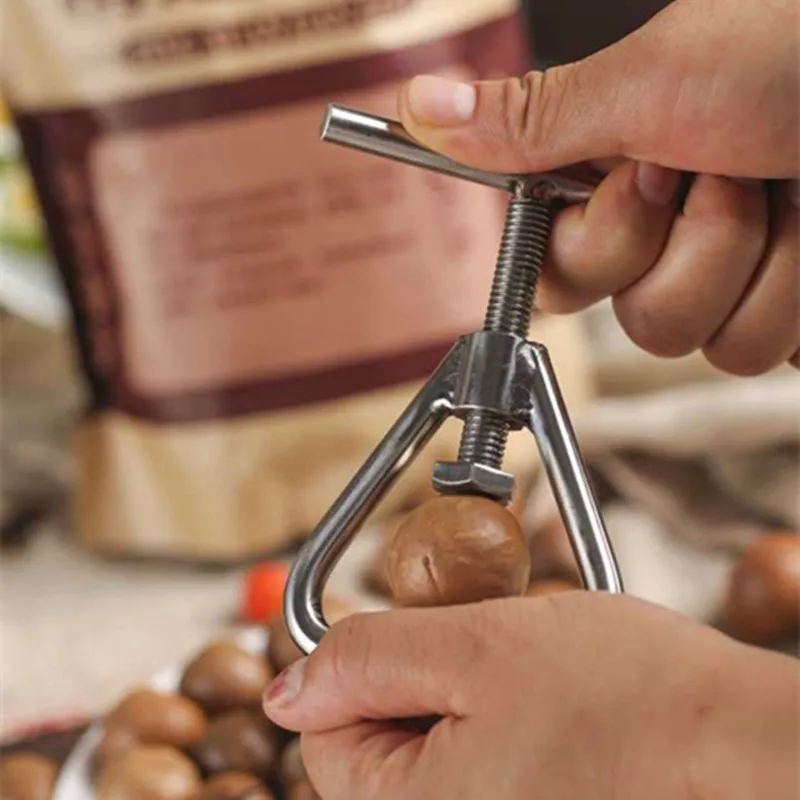 Новая ручная открывалка для орехов Macadamia гайка машина для изготовления крекеров орех Щелкунчик гайка Шеллер инструмент для открывания орехов Macadamia кухонные аксессуары