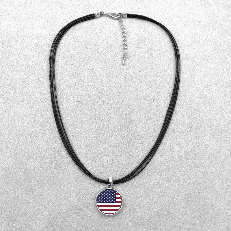 1 шт. модные подвески с американским флагом ожерелья избирательным тоном
