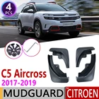 4 шт. спереди и сзади для Citroen C5 Aircross 2017 2018 2019 Авто брызговик крыло брызговики брызговик ЛОСКУТ автомобильные аксессуары