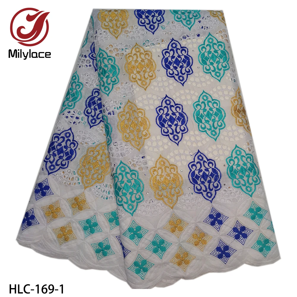 Африканская Хлопковая открытая кружевная ткань 100% хлопок вышивка высокое