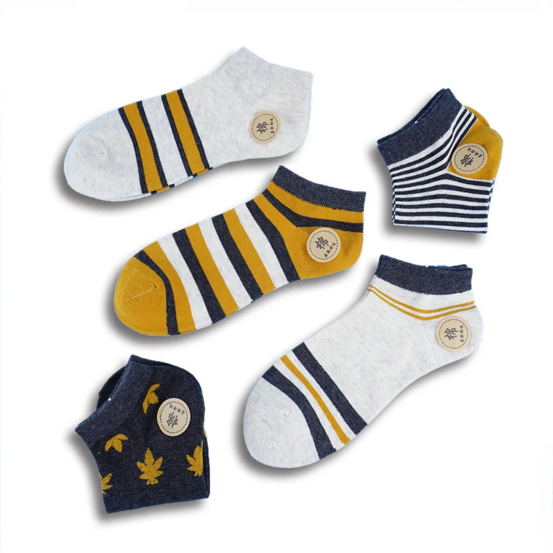 2020 новые мужские цветные носки-башмачки летние короткие носки для отдыха дышащие