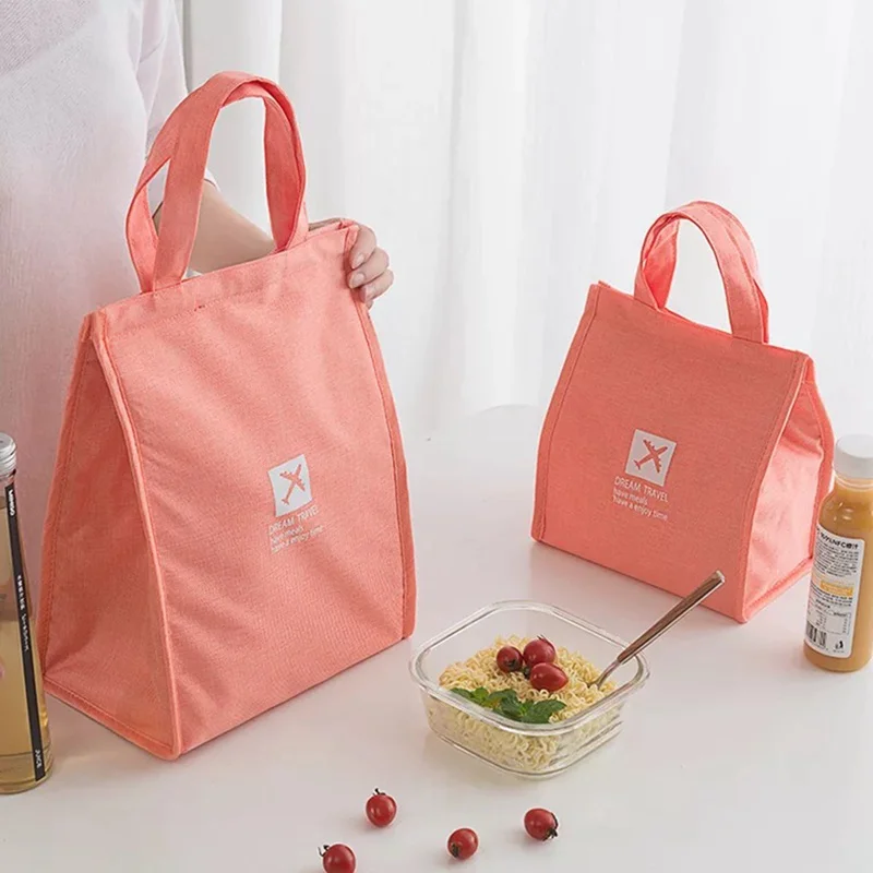 

Portable Lunch Bag Cooler Tote Hangbag Picnic Insulated Box Canvas Thermal Food Container for Men Women Kids Travel Lunch box