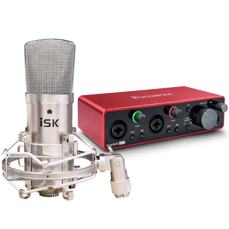 Улучшенная звуковая карта Focusrite Scarlett 2i2 3 го поколения интерфейс для записи аудио